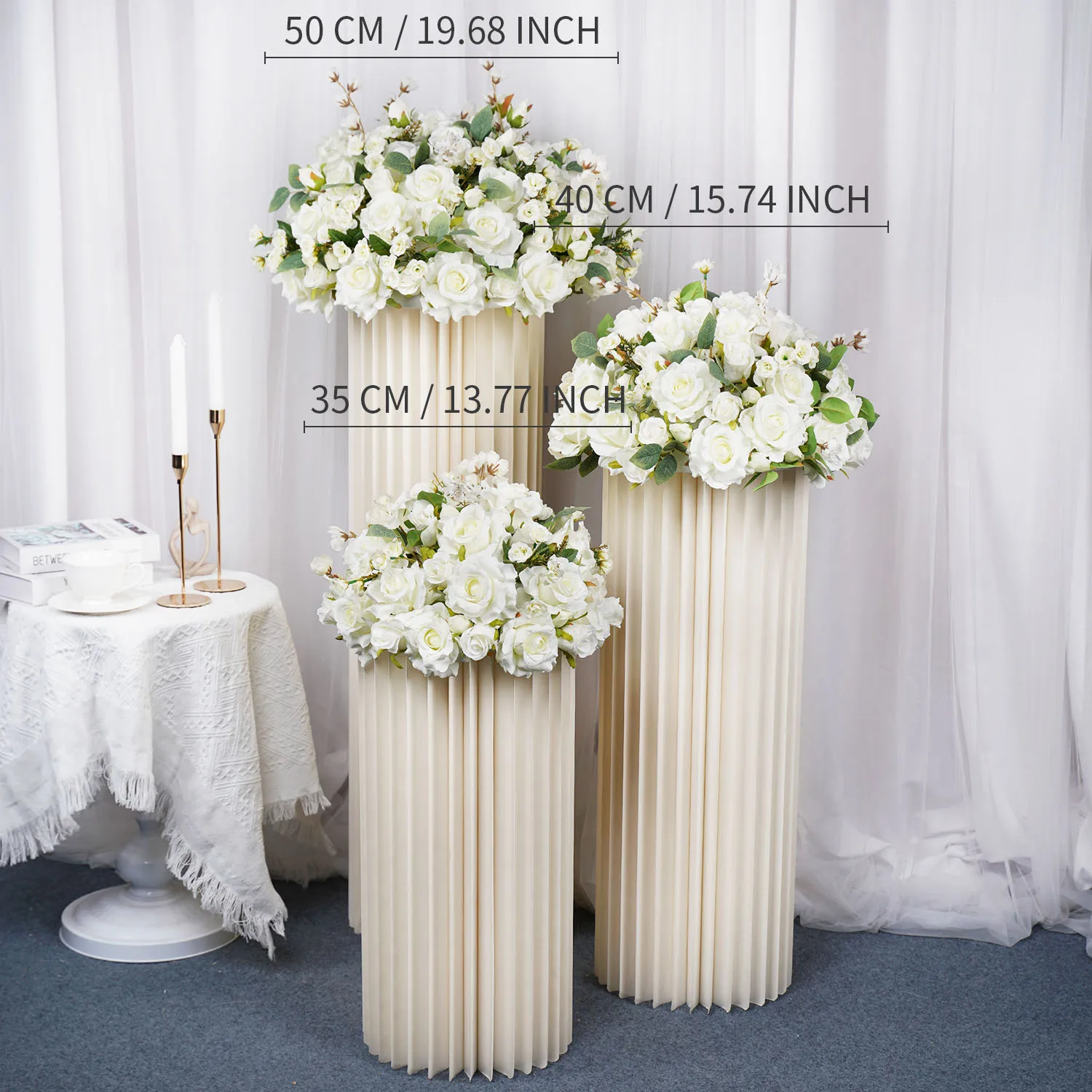 White Rose Artificial Flower Ball for Events 5 White Rose Artificial Flower Ball for Events - Image 5