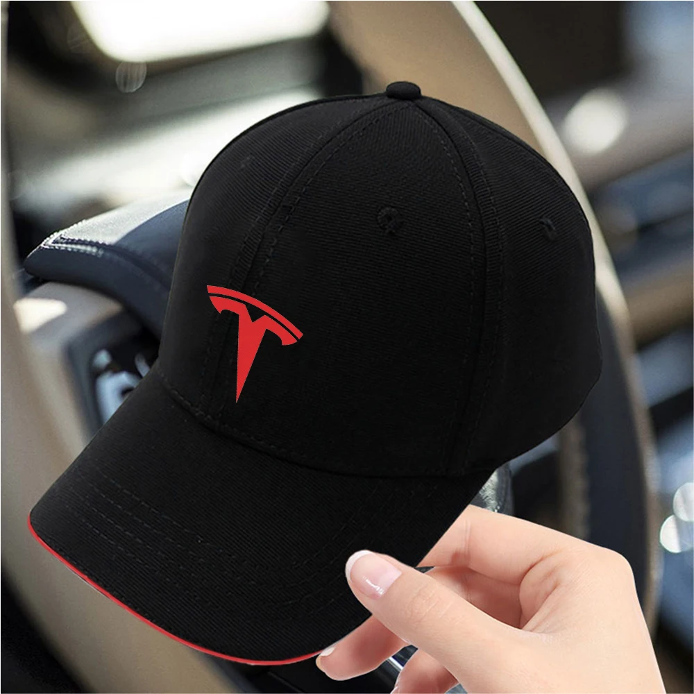 Tesla Model Cap with Red Stripe 5 Tesla Model Cap with Red Stripe - Image 5