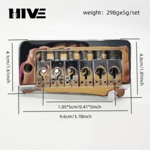 Double-Cranked Metal Guitar Tremolo Bridge 13 S234cf2b5bd1e4b6c93aca2694933505dj