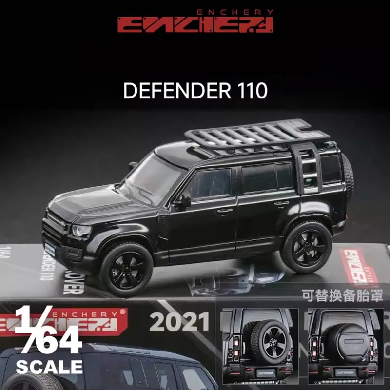 Black Land Rover Defender 110 Diecast Model 1:64 4 Black Land Rover Defender 110 Diecast Model 1:64 - Image 4