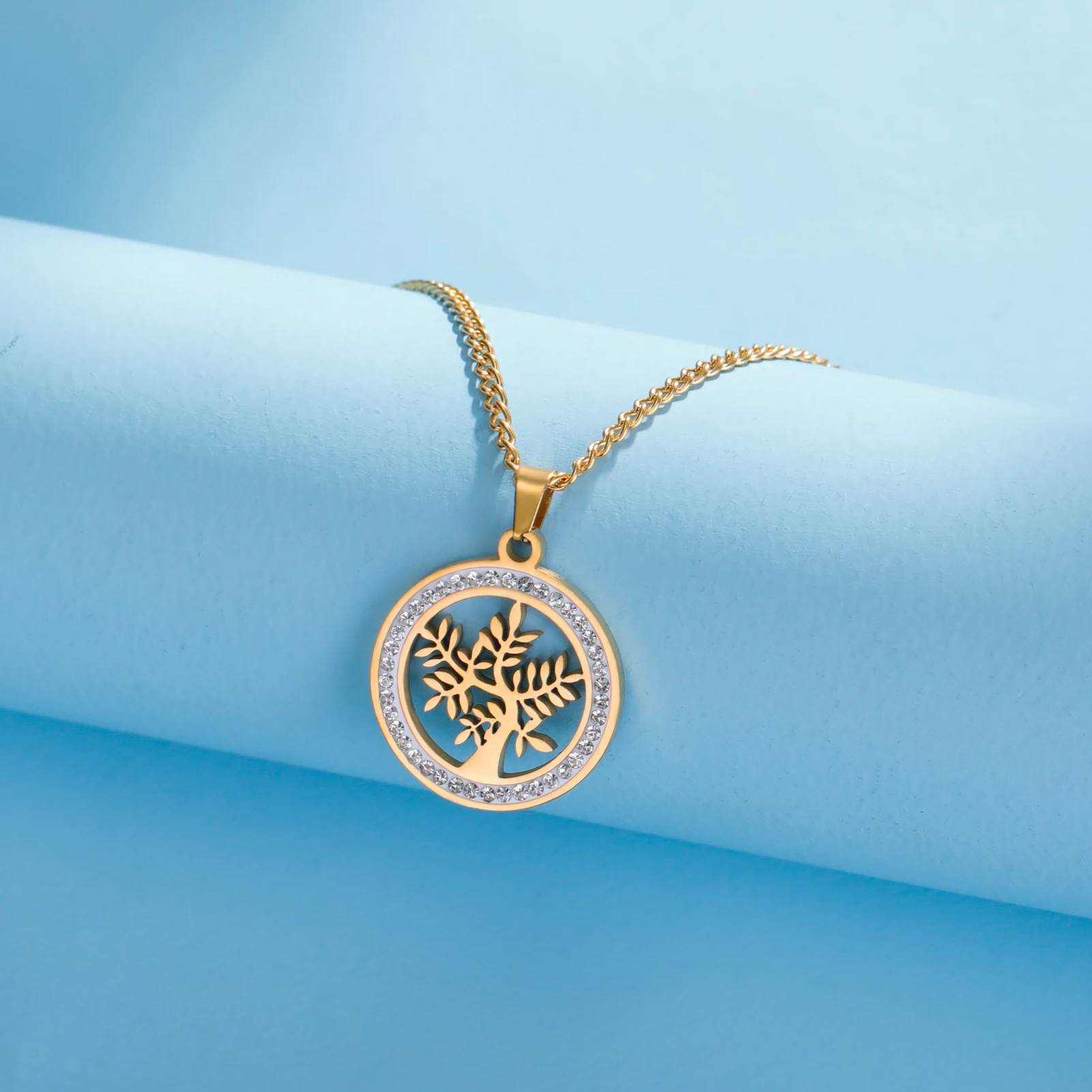 Stainless Steel Tree of Life Necklace for Women 6 Stainless Steel Tree of Life Necklace for Women - Image 6