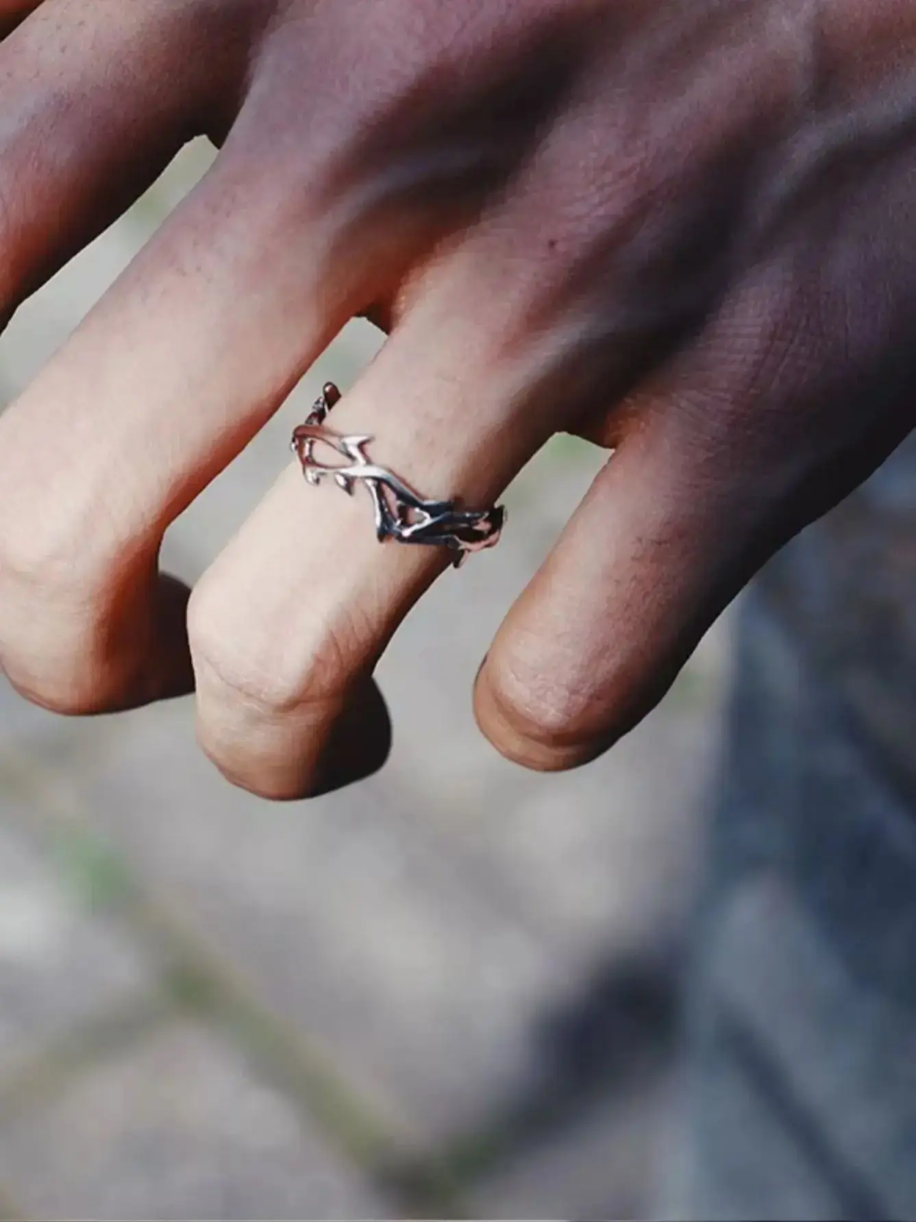 Vintage Thorn Ring with Adjustable Fit 5 Vintage Thorn Ring with Adjustable Fit - Image 5