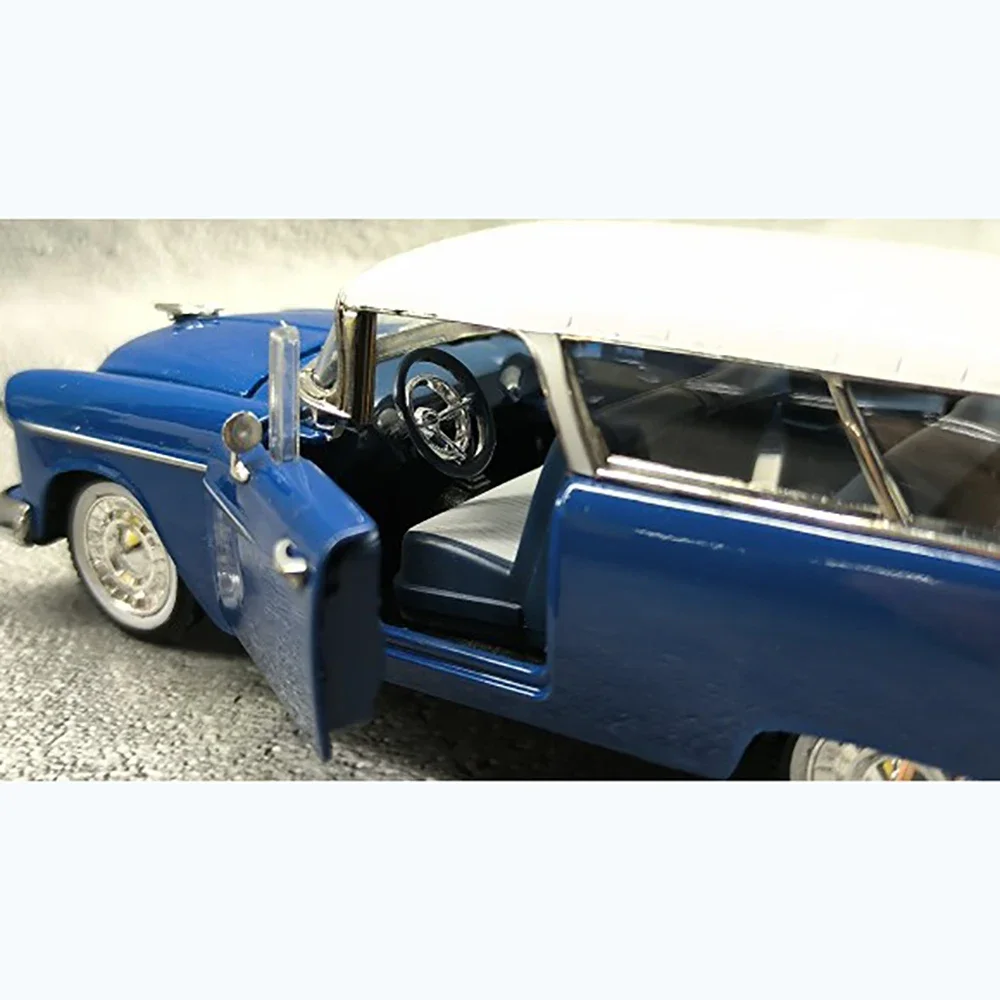 1955 Blue and White Die-Cast Car Model 4 1955 Blue and White Die-Cast Car Model - Image 4