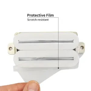 White Dual Blade Humbucker Pickup for Electric Guitars 10 S23a42ffd91494e9890456f2d4b823495p
