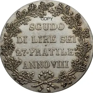 Italian States 1800 Silver Replica Coin 14 S23a83c07fb604f89860b73f2f70df5efm