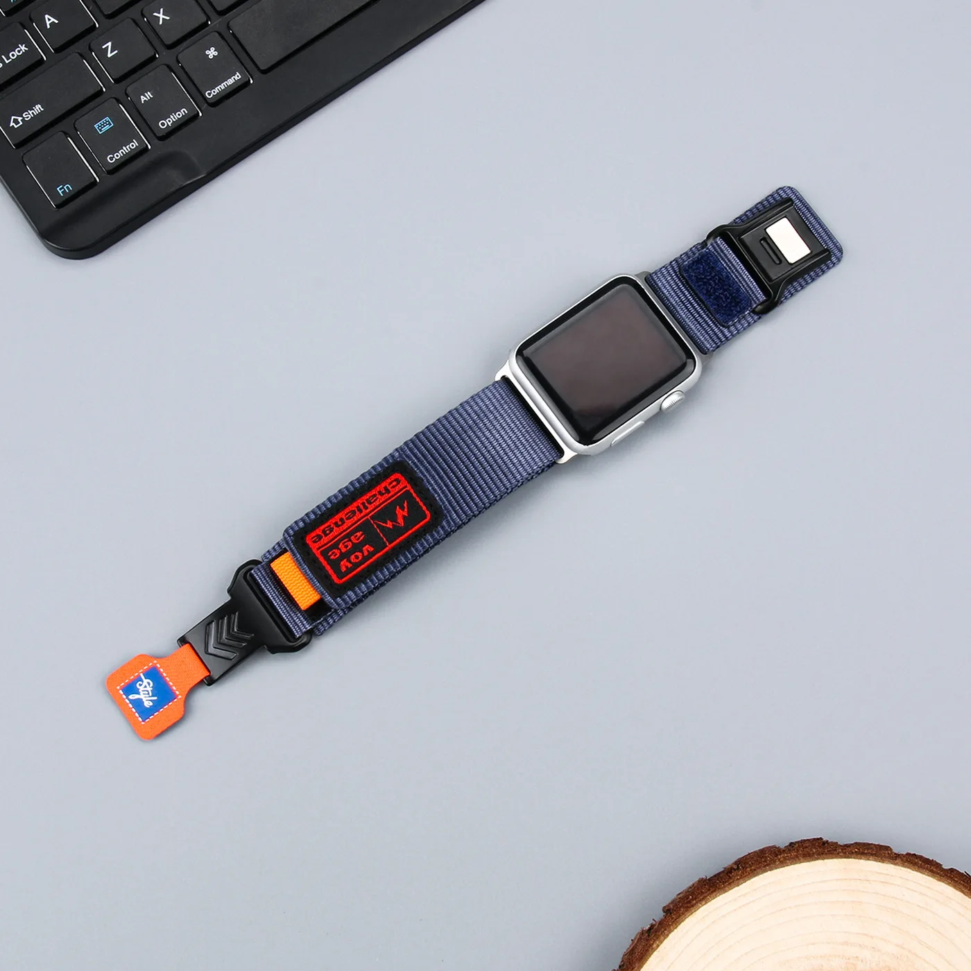 Vibrant Nylon Watch Strap for Apple Watch Models 9 Vibrant Nylon Watch Strap for Apple Watch Models - Image 9