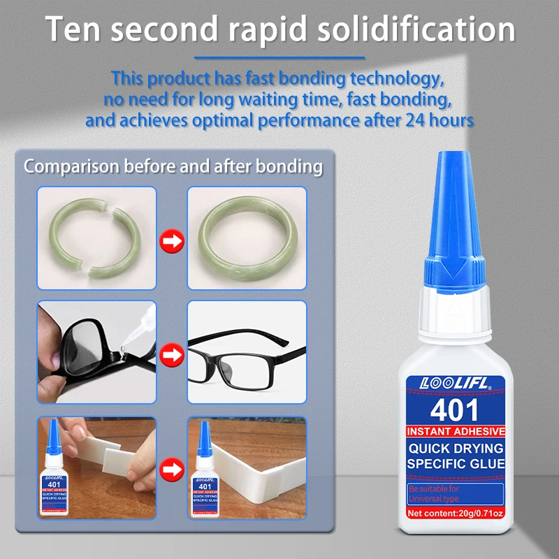 LOOLIFL 401 Instant Bonding Adhesive 20ml 4 LOOLIFL 401 Instant Bonding Adhesive 20ml - Image 4