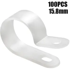 100-Pack Nylon P Cable Clips for Organization 15 S23d55606cc8a4c68893181022f8907c3q
