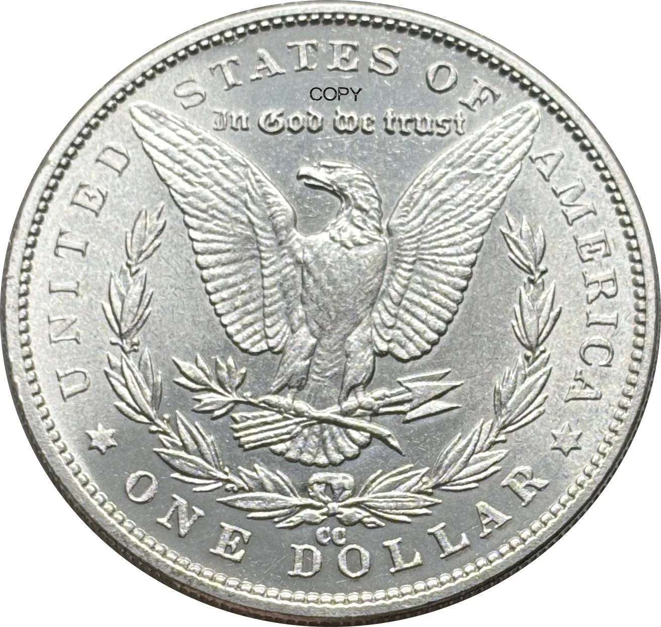 Replica US 1878 CC Morgan Silver Coin 2 Replica US 1878 CC Morgan Silver Coin - Image 2