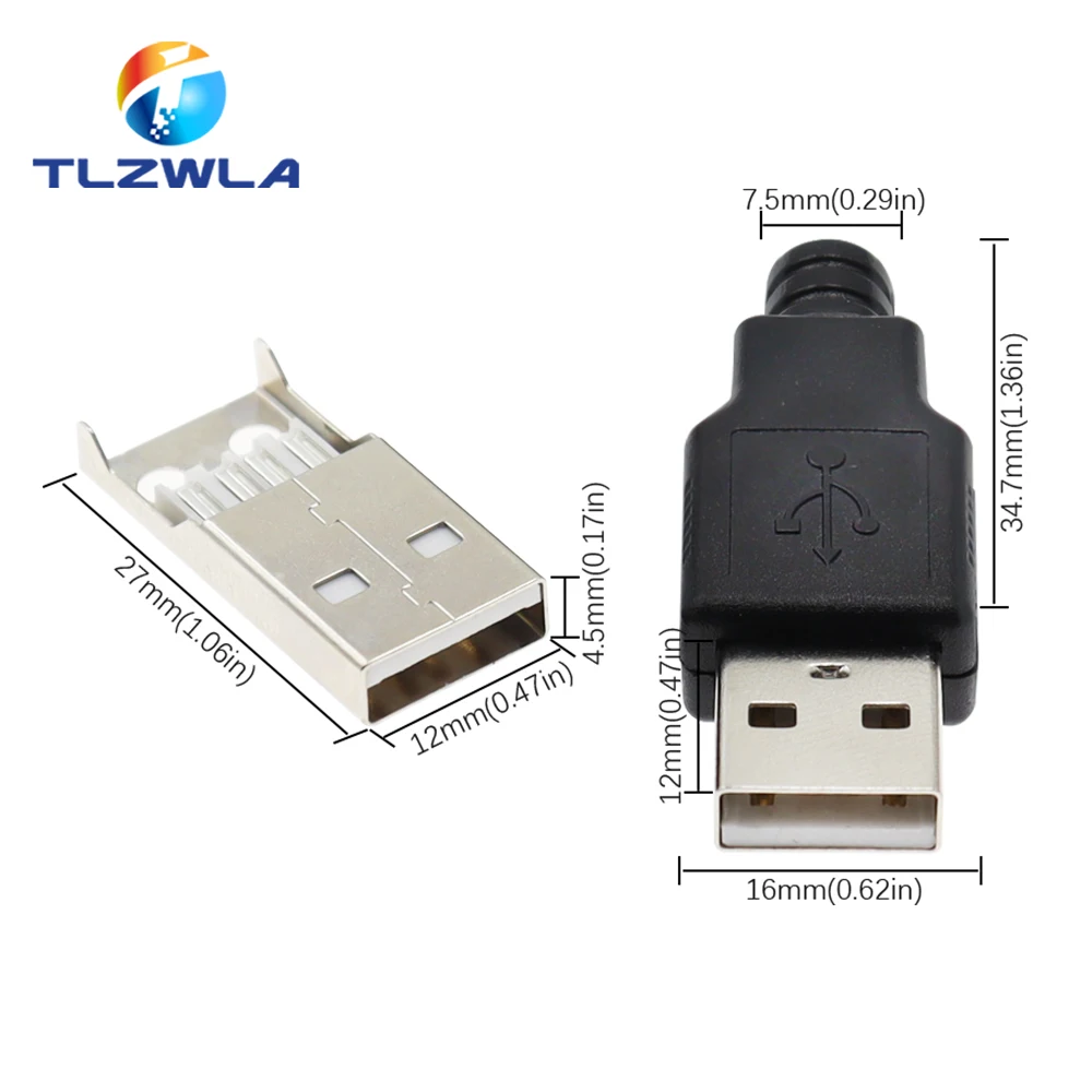 10-Pack USB Type-A Male & Female Connectors Set 5 10-Pack USB Type-A Male & Female Connectors Set - Image 5