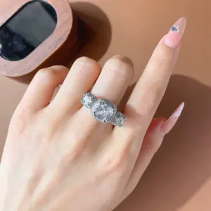 Gold-Filled Silver Engagement Ring with Zircon 10 S243c655d195f451b91f8558b11fcf623f