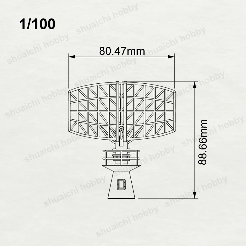 3D Resin Radar Ornament for Ship Models 4 3D Resin Radar Ornament for Ship Models - Image 4