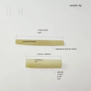 Bone Guitar Saddle and Nut Set for Folk Guitars 11 S247d689de3884ef1aa16b8b4619fc7ac9