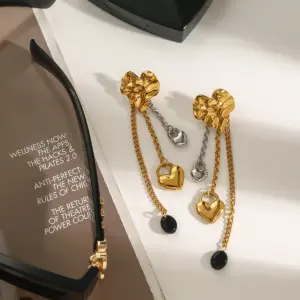 Stainless Steel Folded Heart Earrings 10 S2483388bd3974caf84366041f3dadfd3t