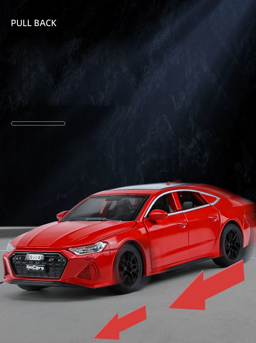 Black Audi RS7 1:32 Scale Diecast Model 5 Black Audi RS7 1:32 Scale Diecast Model - Image 5