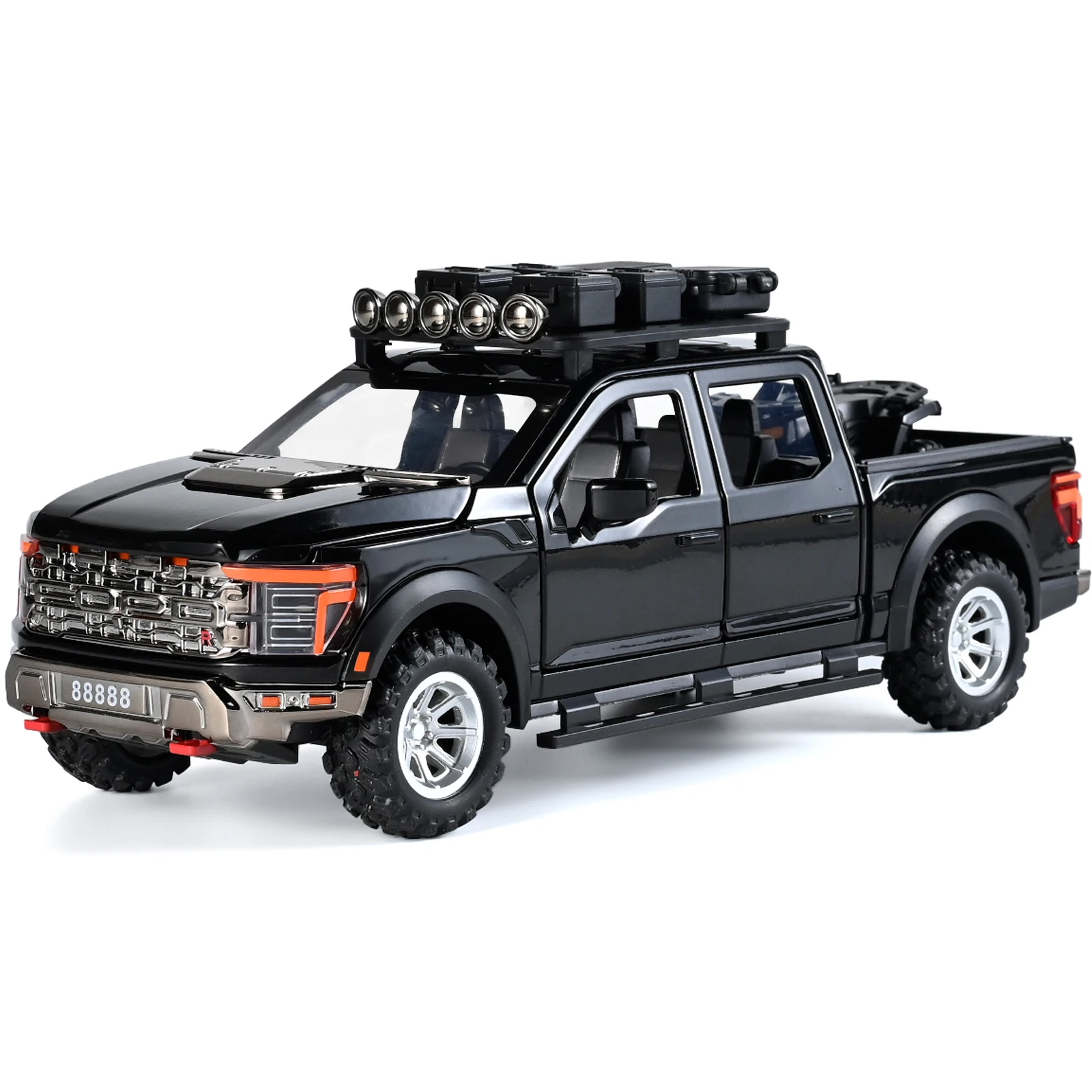 Rugged Black Ford F150 Off-Road Diecast Model 9 Rugged Black Ford F150 Off-Road Diecast Model - Image 9