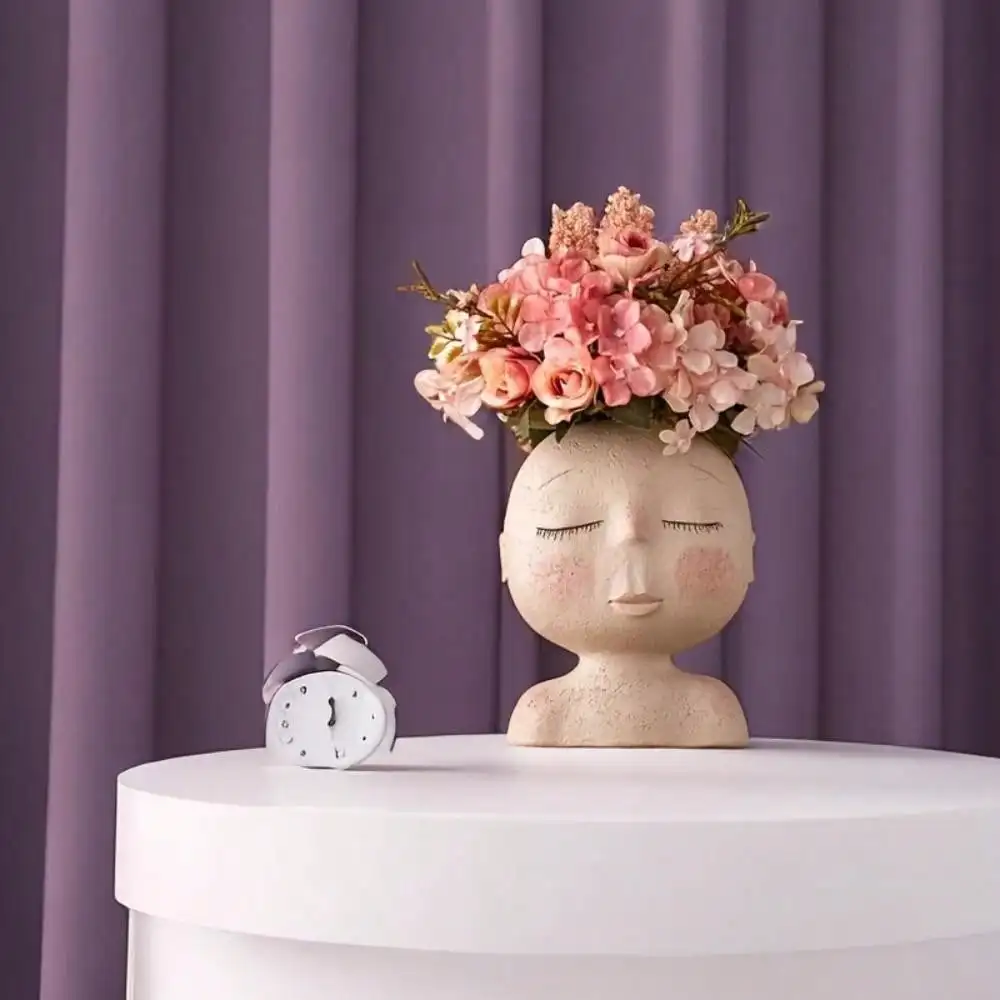 Face-Shaped Resin Vase Model T-12 4 Face-Shaped Resin Vase Model T-12 - Image 4