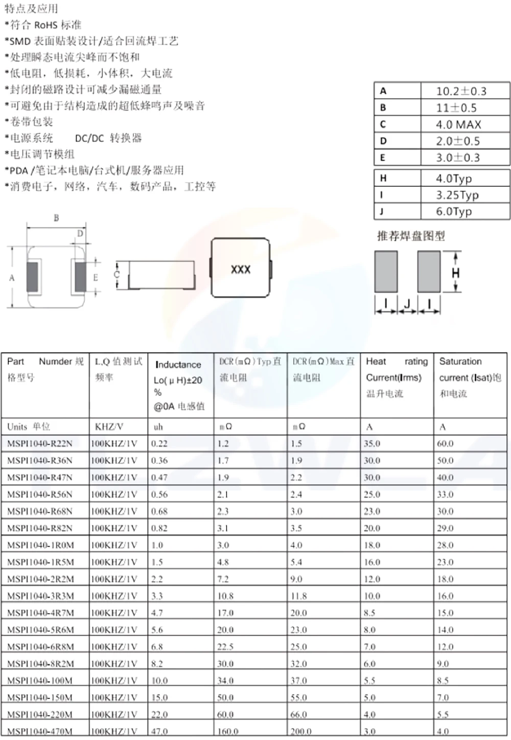 Surface-Mount Power Inductors Set 10 Pieces 6 Surface-Mount Power Inductors Set 10 Pieces - Image 6