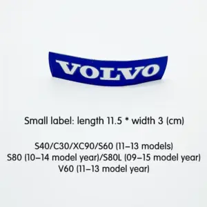 Premium Aluminum Car Logo Sticker 11.5/13.5/4.7 cm 17 S252edf09c5c04616b6c5aa2054b35040a