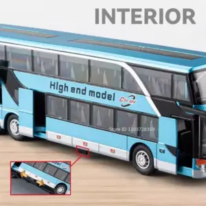 Blue 1:30 Scale Model Bus for Collectors 13 S253082eb730146b1a0e05f66d520122e6