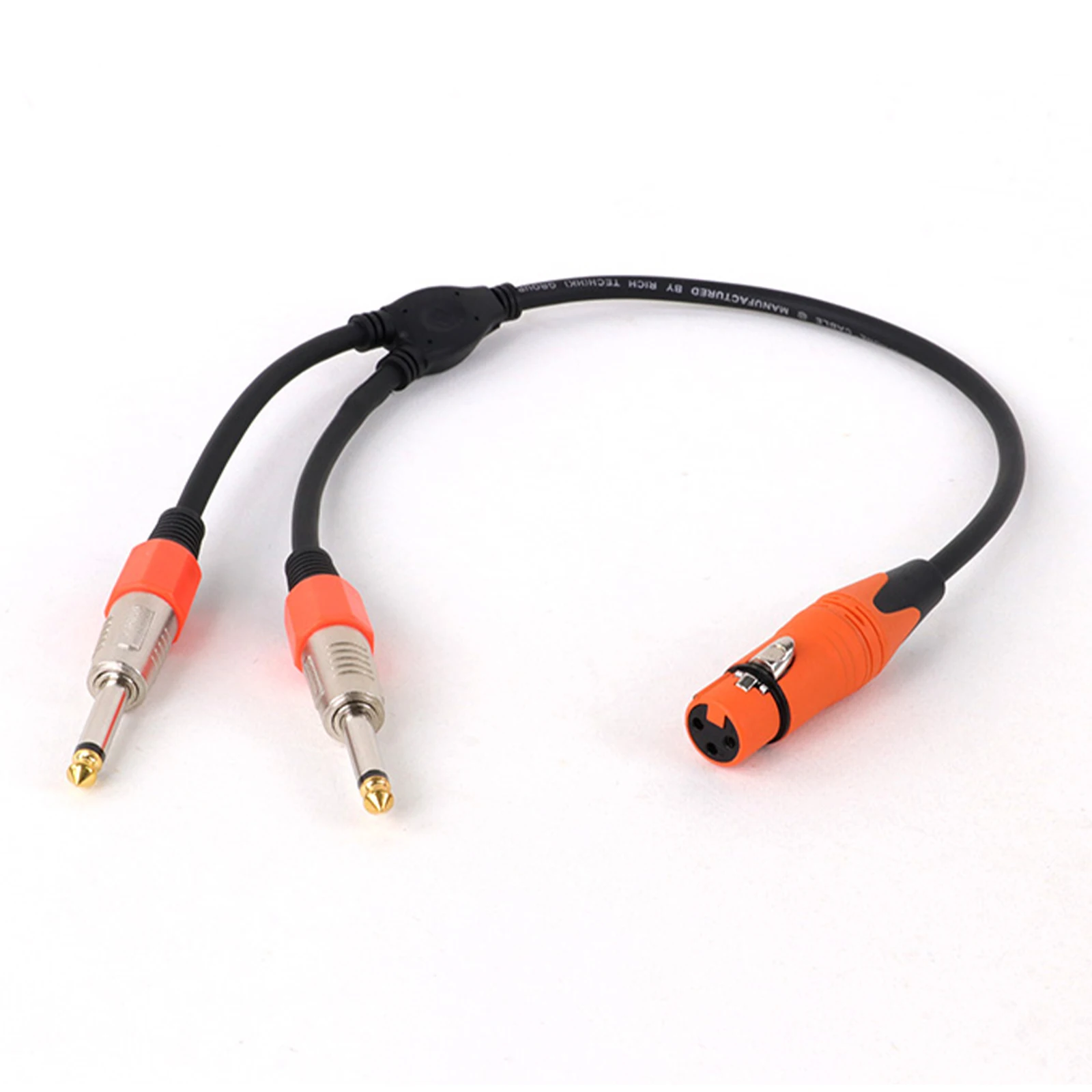 Dual 1/4 TS to XLR Y-Splitter Cable 0.3m/0.5m 3 Dual 1/4 TS to XLR Y-Splitter Cable 0.3m/0.5m - Image 3
