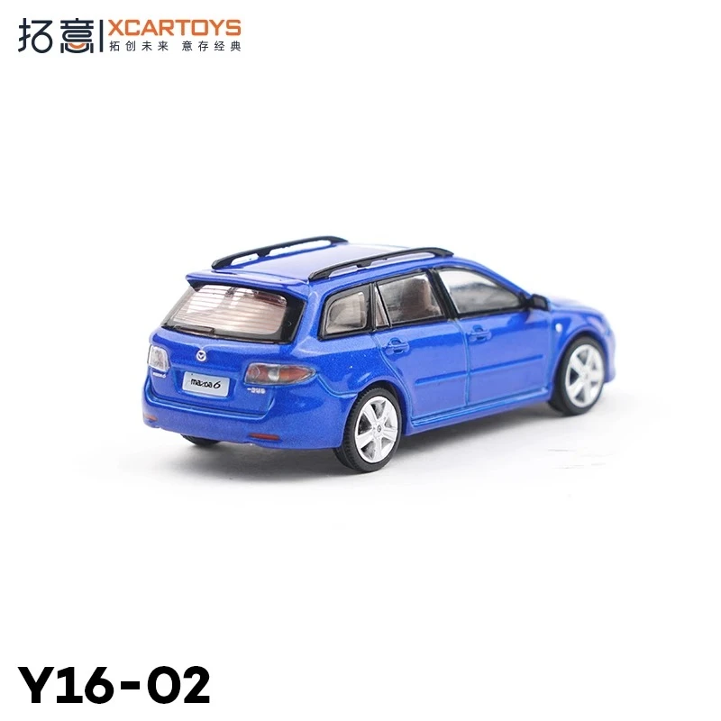Blue Mazda Station Wagon Diecast Model 1:64 Scale 3 Blue Mazda Station Wagon Diecast Model 1:64 Scale - Image 3