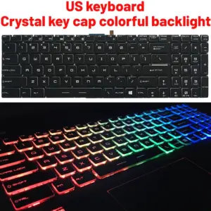 MSI GF75 Series Replacement Keyboard Black 15 S256e848839c54dc9b911b8392caa199bG