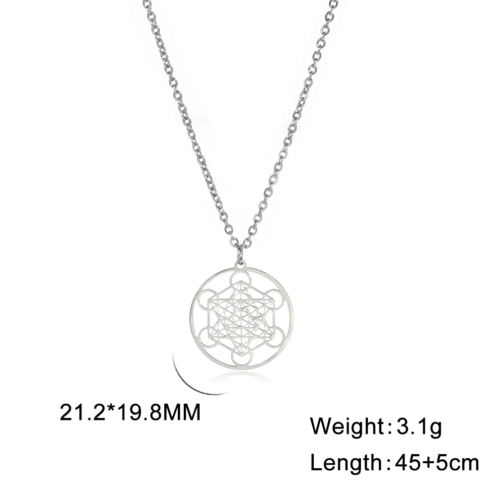 Sacred Geometry Metatron's Cube Necklace 8 Sacred Geometry Metatron's Cube Necklace - Image 8