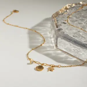 Nautical Stainless Steel Summer Necklace 14 S25f1286460814e85bcc62248013ebefdM