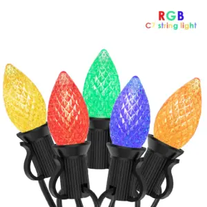 Vibrant Connectable LED Christmas String Lights 18 S25ff3a3957d546dbaa28e2928acbfef6Y