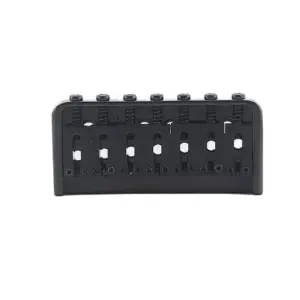 Black 7-String Guitar Fixed Bridge with Stainless Steel Saddles 7 S261eb50f0aa24f498d893d234aa734aaf