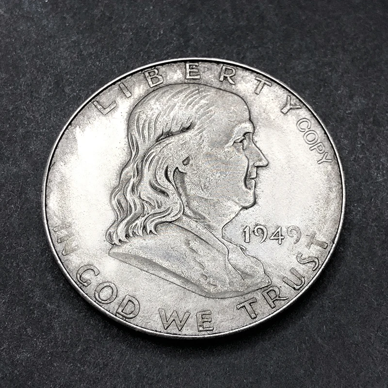 Vintage Copper Franklin Liberty Bell Half Dollar Replica 5 Vintage Copper Franklin Liberty Bell Half Dollar Replica - Image 5