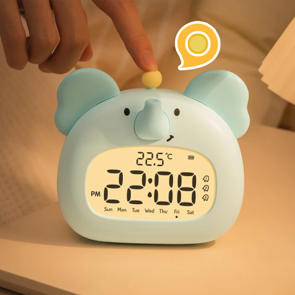 Animal-themed LED Alarm Clock with Night Light 4 Animal-themed LED Alarm Clock with Night Light - Image 4