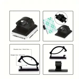 Colorful Cable Clips for Cable Management 9 S2659b31555ea40dca83de1362020a6a3v