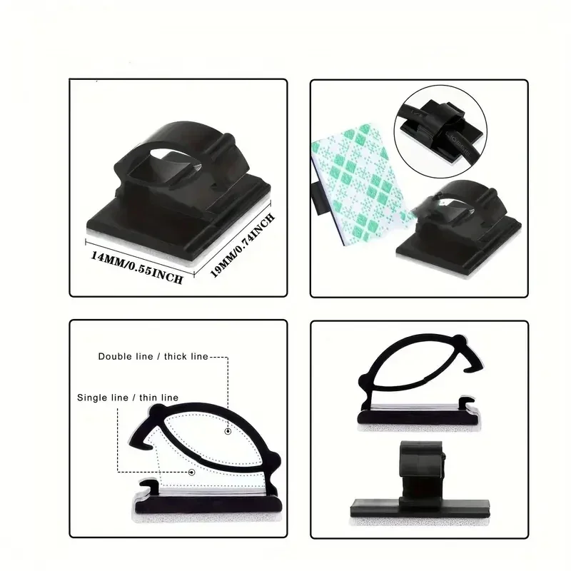 Colorful Cable Clips for Cable Management 2 Colorful Cable Clips for Cable Management - Image 2