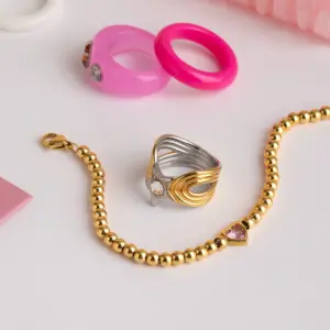 Stainless Steel Hollow Star Ring with Zircons 9 S265bb230dac844a8820976dc671b3401Z