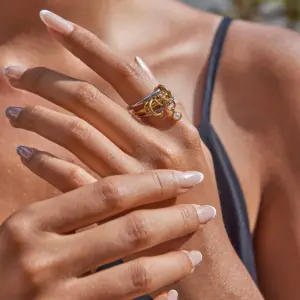 Elegant Stainless Steel Women's Fashion Ring 9 S2665f498c8564cc9b34fbc46936ed495d