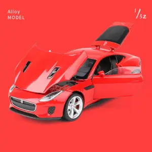 Green Diecast Jaguar F-TYPE Model 1:32 Scale 18 S267ad09838774d36b608abb15e1d237f1