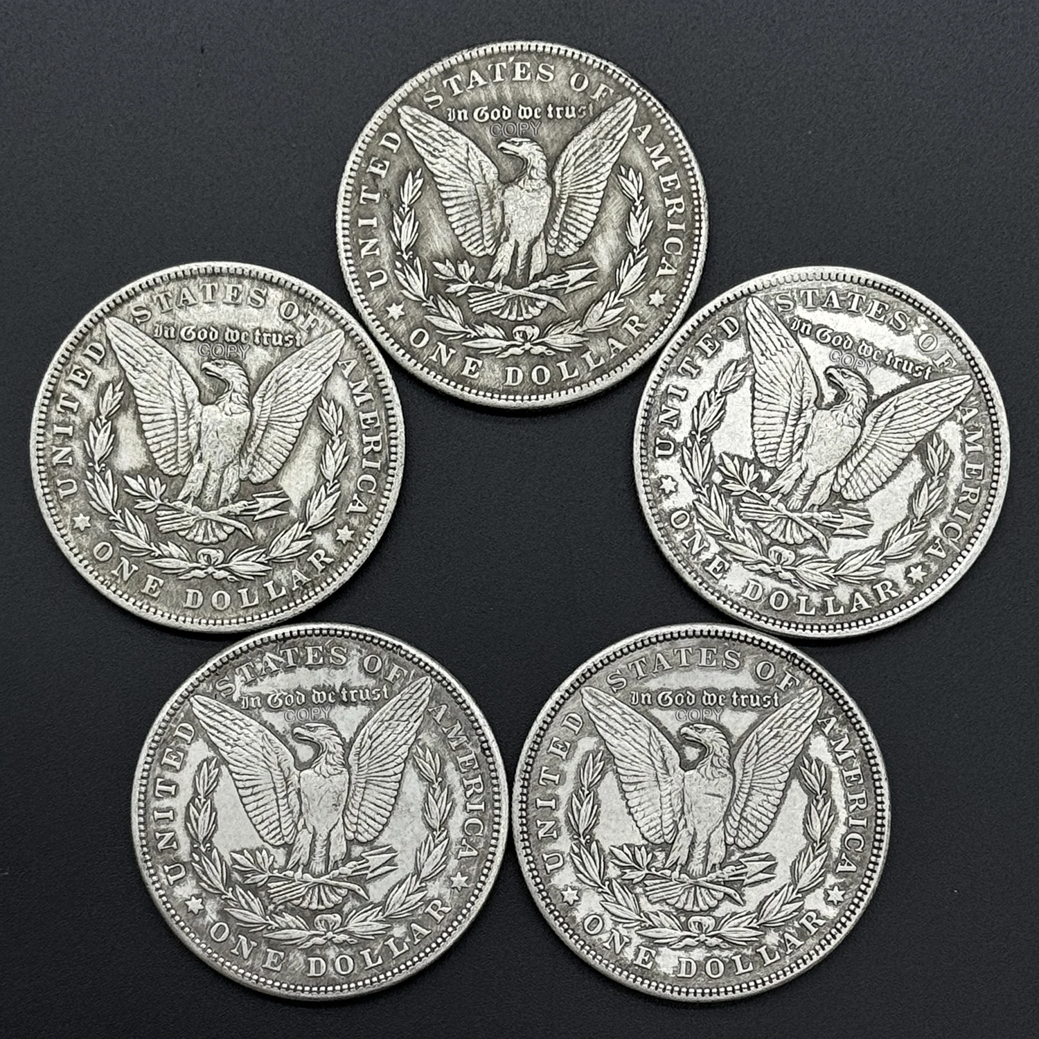 Vintage Copper Commemorative Coin Display 2 Vintage Copper Commemorative Coin Display - Image 2