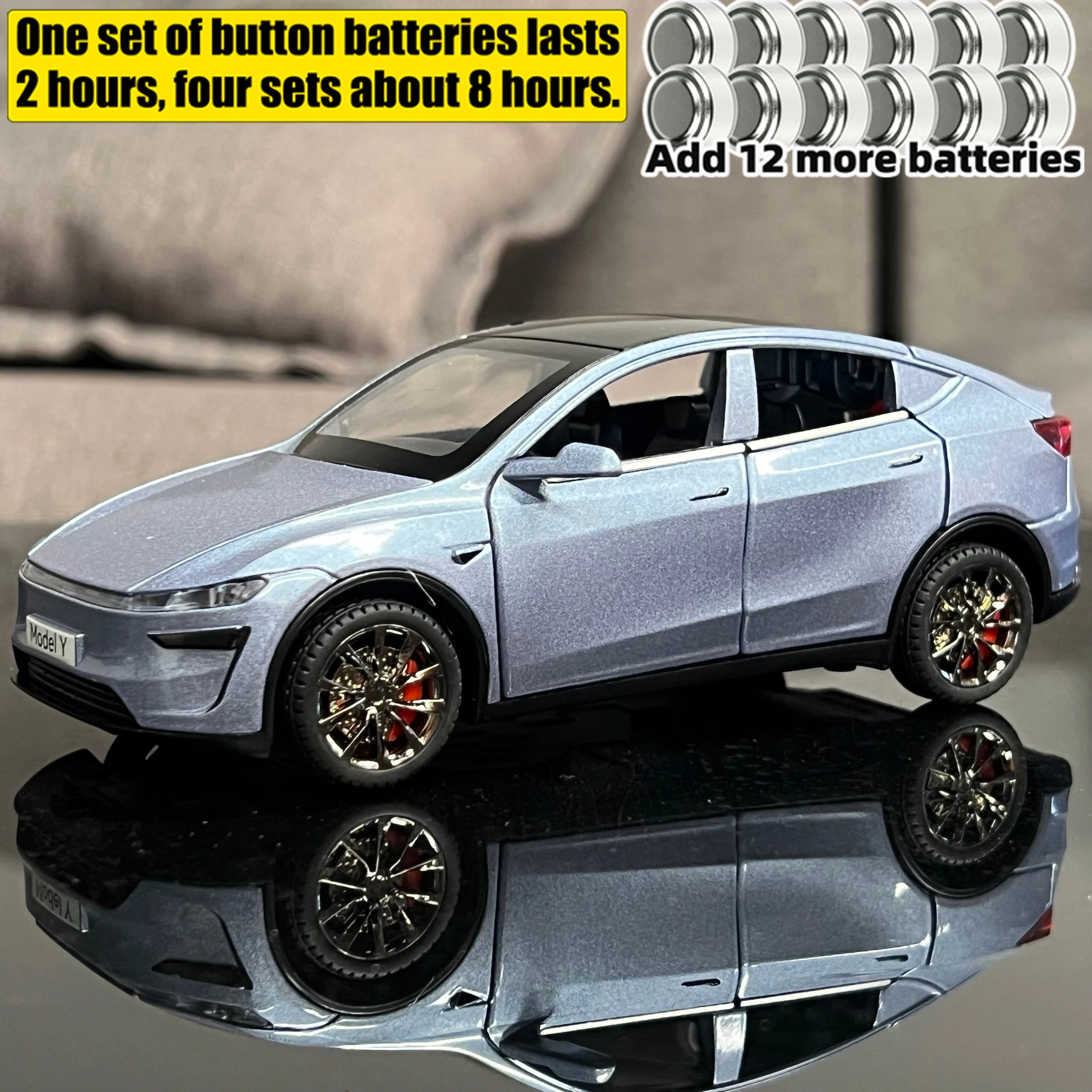 White 1:32 Scale Model Y Electric SUV Diecast 8 White 1:32 Scale Model Y Electric SUV Diecast - Image 8