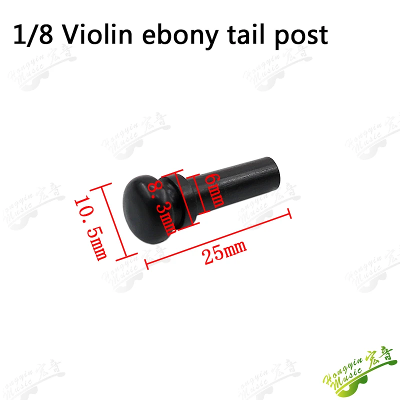 Premium Ebony Viola Tail Post 4/4 Size 3 Premium Ebony Viola Tail Post 4/4 Size - Image 3