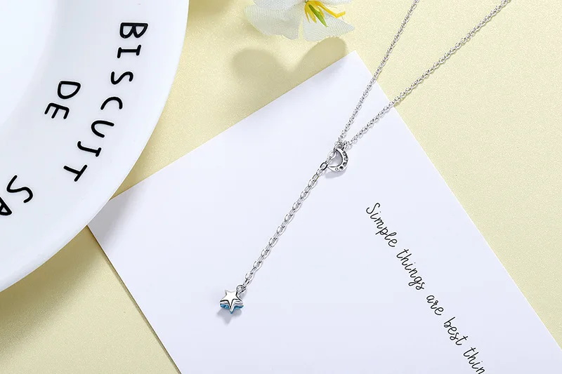 Celestial Blue Star Pendant Necklace for Women 5 Celestial Blue Star Pendant Necklace for Women - Image 5