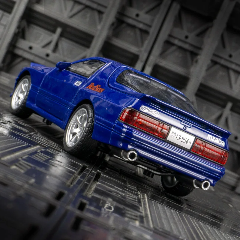 Vibrant Yellow Mazda RX-7 1:32 Diecast Model 5 Vibrant Yellow Mazda RX-7 1:32 Diecast Model - Image 5