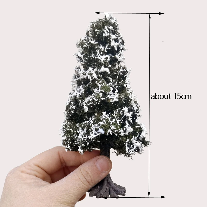 Miniature Snow-Covered Wire Cedar Tree Set 7 Miniature Snow-Covered Wire Cedar Tree Set - Image 7