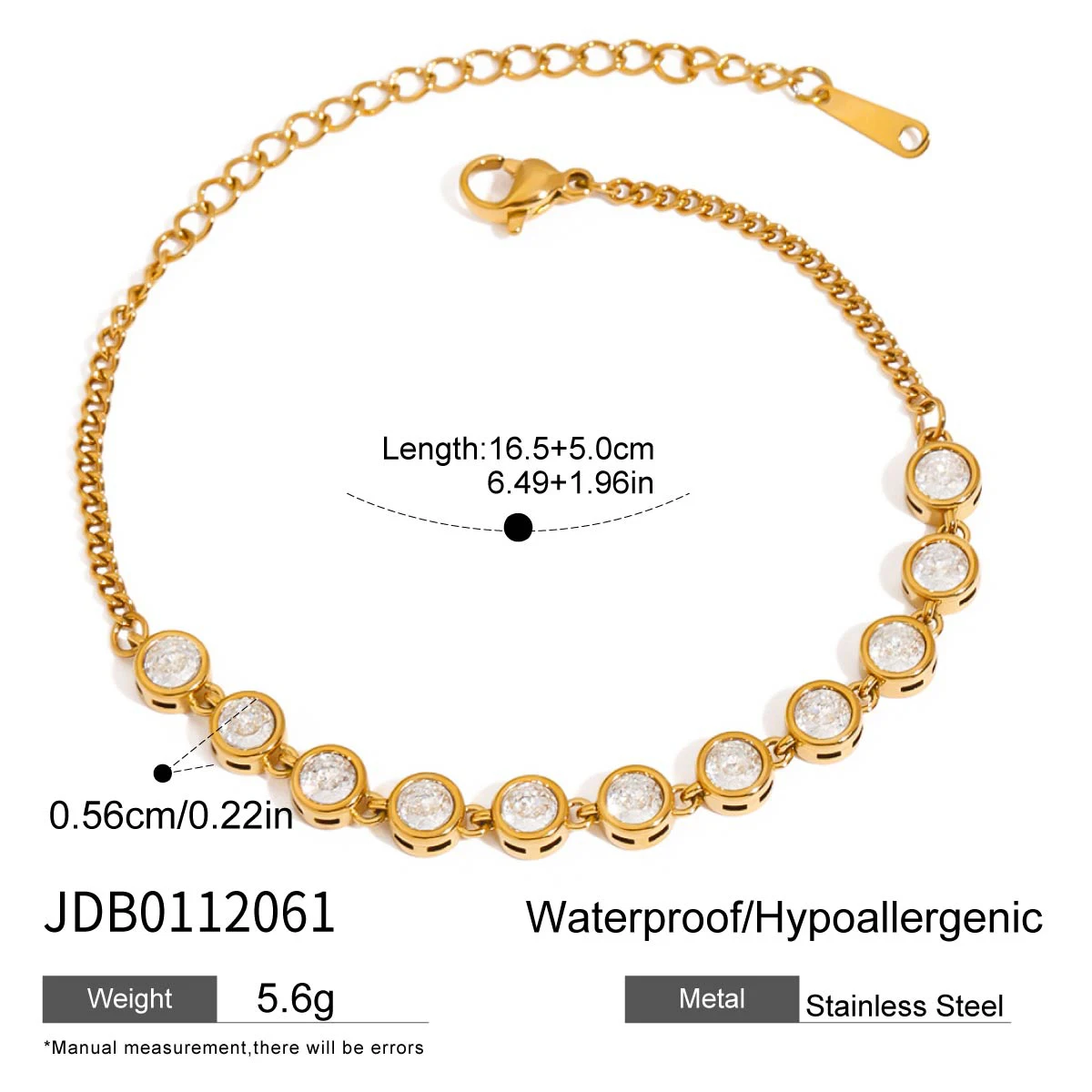 Elegant Stainless Steel Gold Bracelet for Women 7 Elegant Stainless Steel Gold Bracelet for Women - Image 7