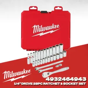 Milwaukee 4932464943 28-Piece Socket & Ratchet Set