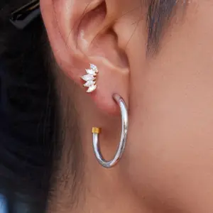 Stainless Steel Letter C Earrings 45mm 8 S26fa825d1d00479ea459fefd35807d30B