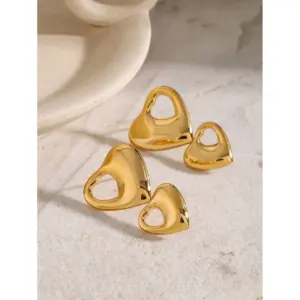 Gold Stainless Steel Earrings Set for Women 10 S270494464b6643b6b9601b8e497919daL