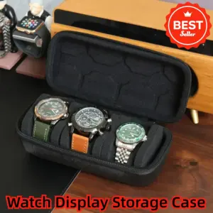 Black Watch Organizer for Up to 10 Watches