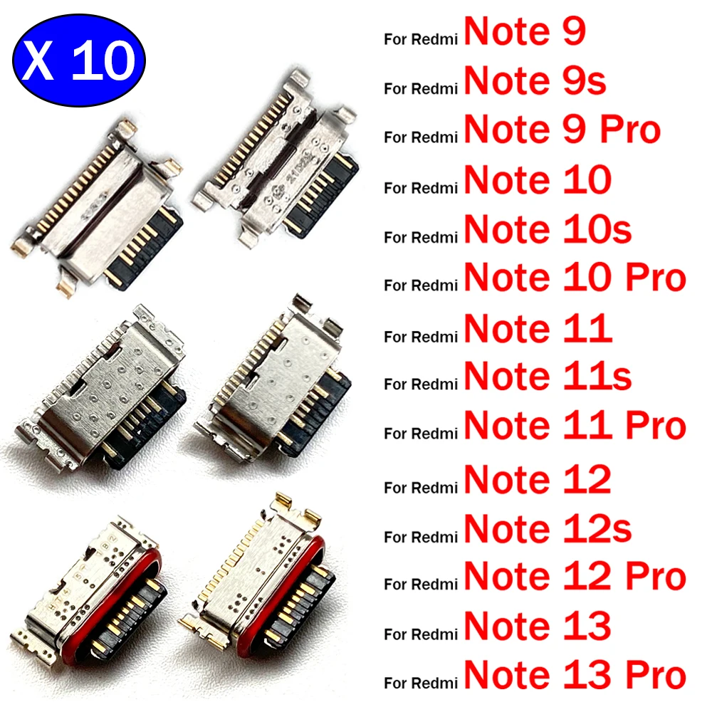 Xiaomi Redmi USB Charging Port (Set of 10) 1 Xiaomi Redmi USB Charging Port (Set of 10)